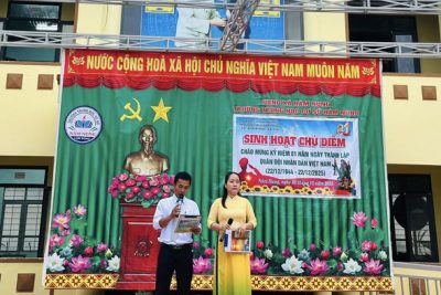 Sinh hoạt chủ điểm ý nghĩa hướng về kỉ niệm ngày thành lập Quân đội Nhân dân Việt Nam 22/12